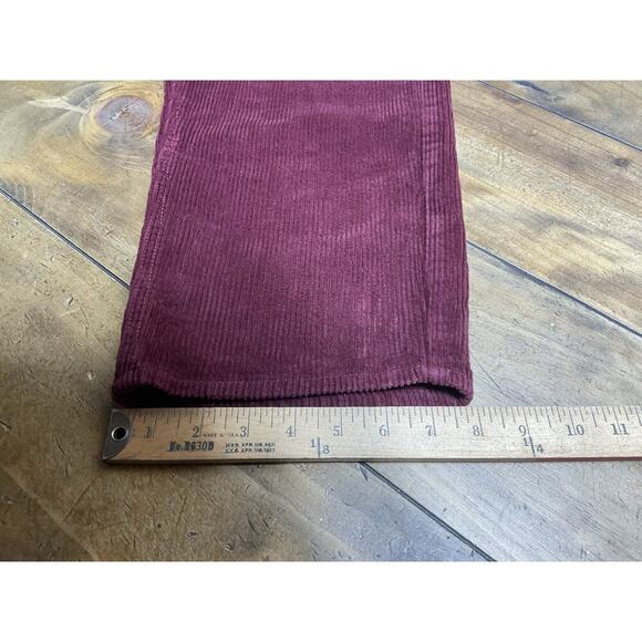 Empyre Relaxed Baggy Corduroy Pants Men’s 32 Burgundy Skateboard Y2K Hip Hop - Picture 10 of 11